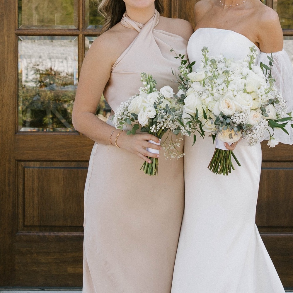 Jasmine Halter Maxi Dress Show me your mumu/ Champagne Luxe Satin